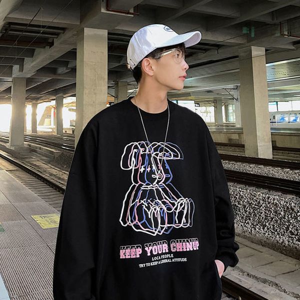 hoodie men harajuku street style casual long-sleeved sweatshirts round neck oversized fashion hoodie korean couple clothes, White
hoodie men harajuku street style casual long-sleeved sweatshirts round neck oversized fashion hoodie korean couple clothes, White