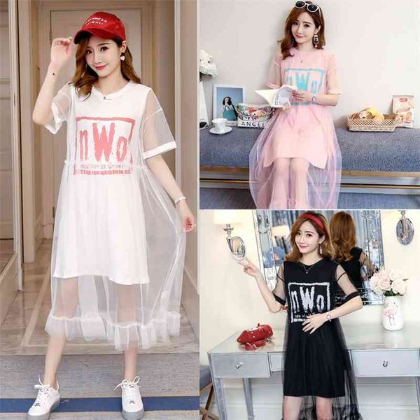 1818 style summer printing screen with two sets of loose maternity dress 210721, White
1818 style summer printing screen with two sets of loose maternity dress 210721, White