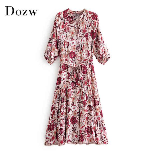 elegant floral print dress women bow tie bandage pleated dress lantern sleeve vintage midi dress spring summer ropa mujer 210414, Black;gray
elegant floral print dress women bow tie bandage pleated dress lantern sleeve vintage midi dress spring summer ropa mujer 210414, Black;gray