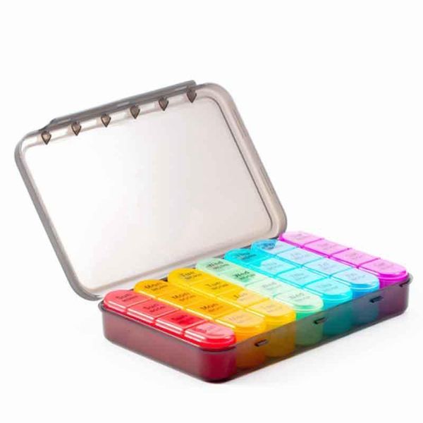 gift sets 28 slots storage box portable weekly medication pillbox 7 days 4 times a day container independent case holder
gift sets 28 slots storage box portable weekly medication pillbox 7 days 4 times a day container independent case holder