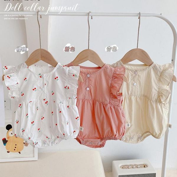 rompers 2021 summer short sleeve baby bodysuit ruffle girl clothes cute cherry print jumpsuit for girls cotton onesie, Blue
rompers 2021 summer short sleeve baby bodysuit ruffle girl clothes cute cherry print jumpsuit for girls cotton onesie, Blue