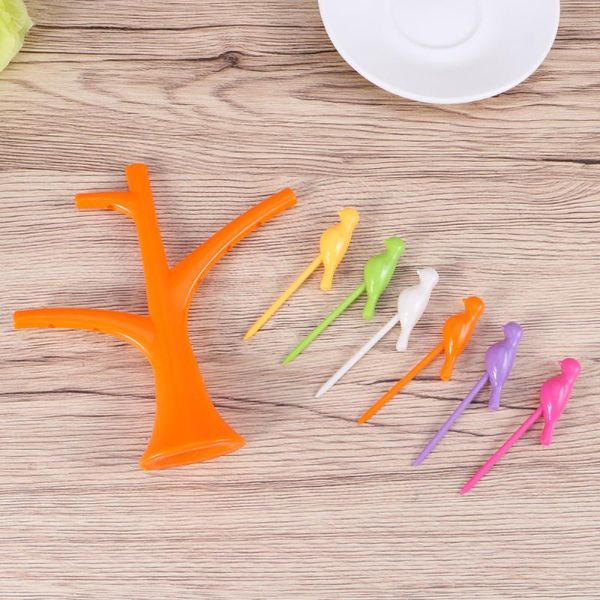 forks 6pcs bird shaped fruit and 1pc tree holder toothpick tool for party home decor (orange)
forks 6pcs bird shaped fruit and 1pc tree holder toothpick tool for party home decor (orange)