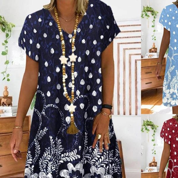 womens dresses women summer dot floral print patchwork dress vintage loose v neck short sleeve midi ladies casual beach vestido, Black;gray
womens dresses women summer dot floral print patchwork dress vintage loose v neck short sleeve midi ladies casual beach vestido, Black;gray