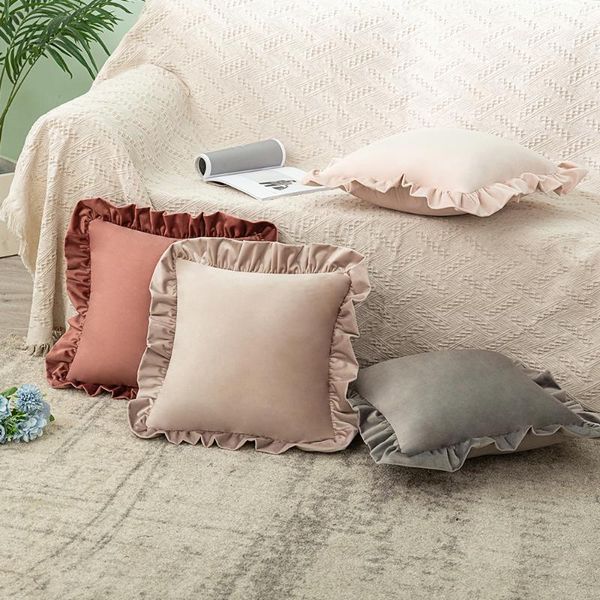 cushion/decorative pillow 1pc ruffle decor velvet cushion cover soft solid throw cases square decorative pillowcase for home sofa bed gifts
cushion/decorative pillow 1pc ruffle decor velvet cushion cover soft solid throw cases square decorative pillowcase for home sofa bed gifts