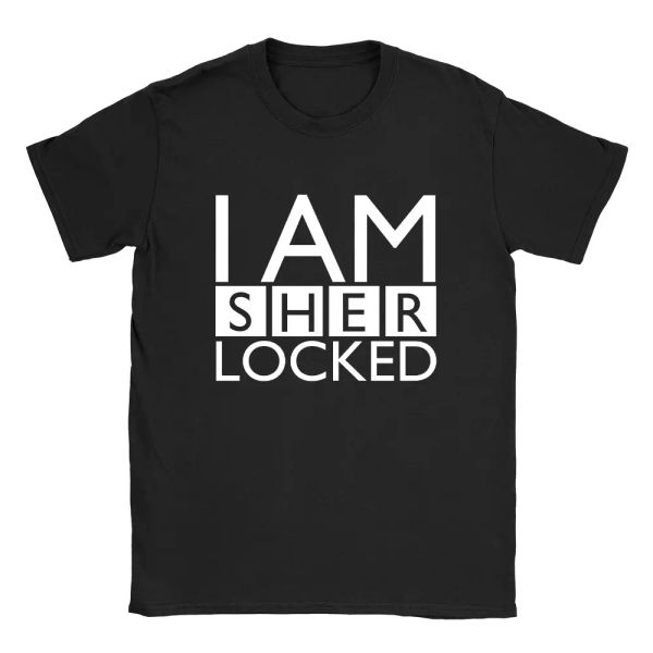 i am sher locked mens t-shirt sherlock tv show funny holmes gift present, White;black
i am sher locked mens t-shirt sherlock tv show funny holmes gift present, White;black