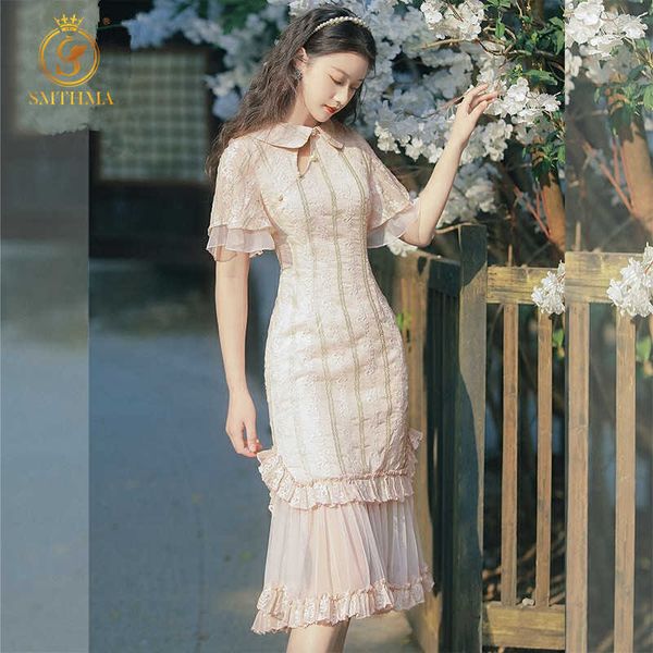 casual dresses 2021 fashion chinese cheongsam embroidery mesh patchwork summer women's short sleeve ruffle mermaid es 43tb, Black;gray
casual dresses 2021 fashion chinese cheongsam embroidery mesh patchwork summer women's short sleeve ruffle mermaid es 43tb, Black;gray
