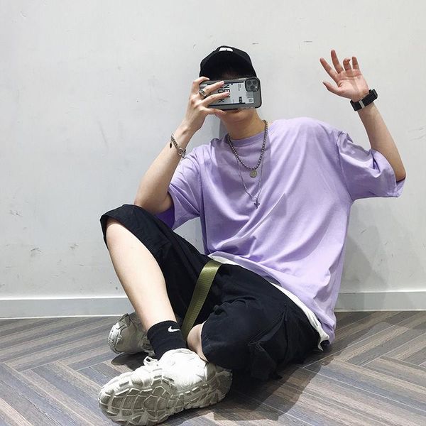 summer solid color short sleeve t-shirt men's fashion brand handsome loose couple cotton o-neck factory markdown sale t-shirts, White;black
summer solid color short sleeve t-shirt men's fashion brand handsome loose couple cotton o-neck factory markdown sale t-shirts, White;black