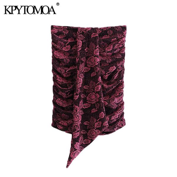women chic fashion with knot floral print velvet mini vintage high neck back zipper female skirts mujer 210416, Black
women chic fashion with knot floral print velvet mini vintage high neck back zipper female skirts mujer 210416, Black