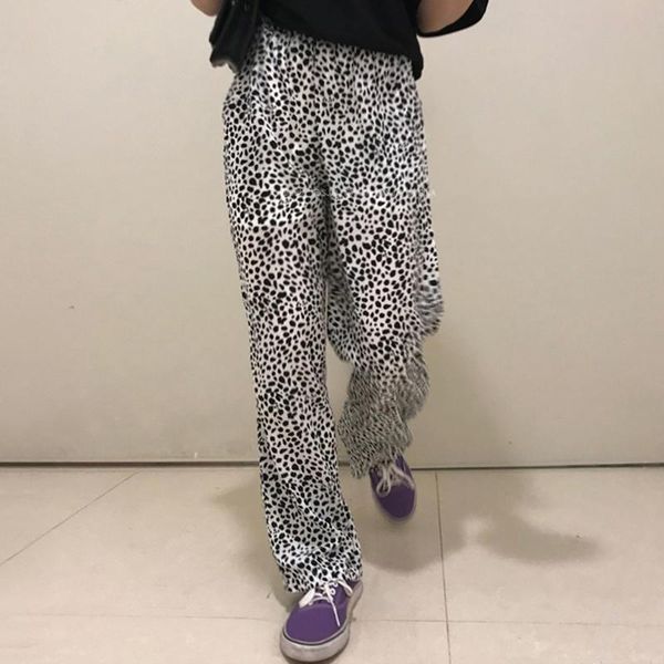 women's pants & capris zcsmll korea ins retro wild leopard print loose double pocket design high waist straight mopping casual trousers, Black;white
women's pants & capris zcsmll korea ins retro wild leopard print loose double pocket design high waist straight mopping casual trousers, Black;white