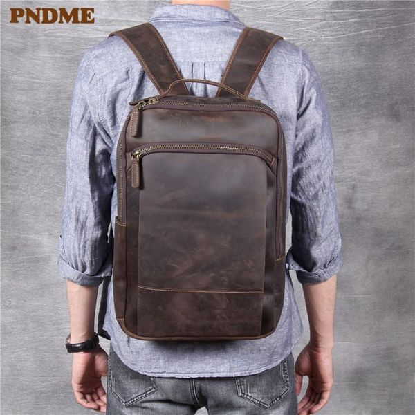 backpack pndme large capacity men's women's travel vintage genuine leather lapbookbags
backpack pndme large capacity men's women's travel vintage genuine leather lapbookbags
