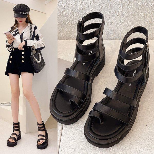 sandals cool boots women's 2021 spring and summer joker explosions hollow muffin platform high gladiator fairy, Black
sandals cool boots women's 2021 spring and summer joker explosions hollow muffin platform high gladiator fairy, Black