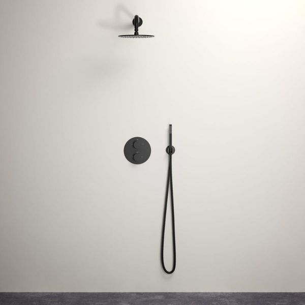 8-inch shower tap set, matte black 10" brass rainfall faucet with 2-way diverter valve trim hand held kit, 16-141 bathroom sets
8-inch shower tap set, matte black 10" brass rainfall faucet with 2-way diverter valve trim hand held kit, 16-141 bathroom sets