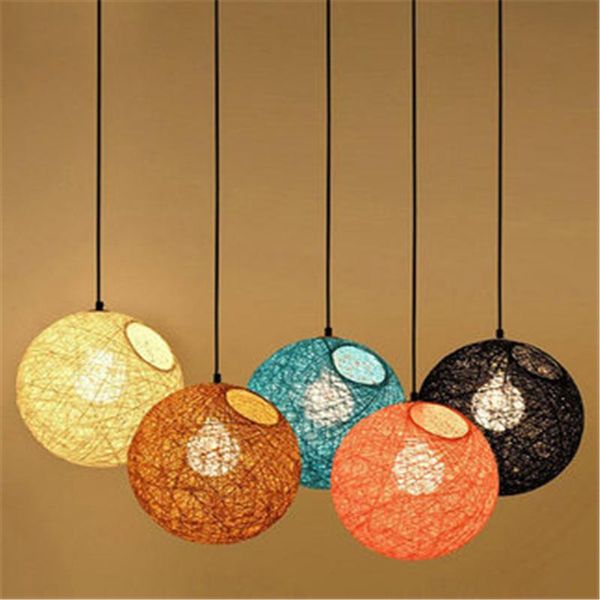 pendant lamps creative bird's nest spherical rattan weaving art chandelier restaurant bar
pendant lamps creative bird's nest spherical rattan weaving art chandelier restaurant bar