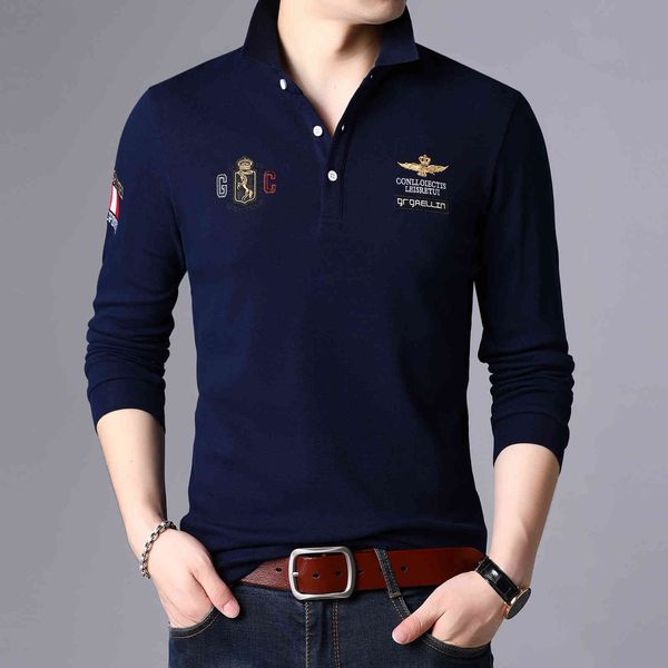 autumn new 2020 lapel embroidered polo shirt men's youth leisure long sve t-shirt men, White;black
autumn new 2020 lapel embroidered polo shirt men's youth leisure long sve t-shirt men, White;black