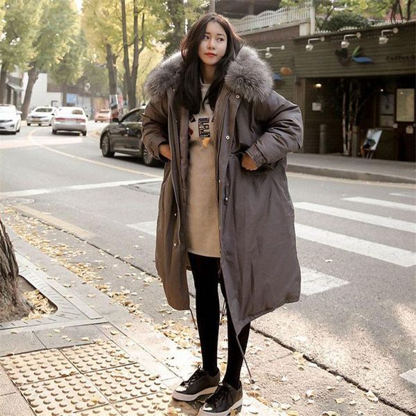 women's down & parkas winter x-long cotton jacket female korean hooded fashion thicken chaqueta for pregnant women warm loose outwear f, Black
women's down & parkas winter x-long cotton jacket female korean hooded fashion thicken chaqueta for pregnant women warm loose outwear f, Black