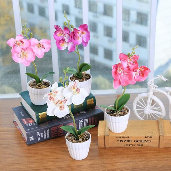 set phalaenopsis potted artificial orchid flower with foam leaf and plastic vase simulation decoration for home table decorative flowers & w
set phalaenopsis potted artificial orchid flower with foam leaf and plastic vase simulation decoration for home table decorative flowers & w