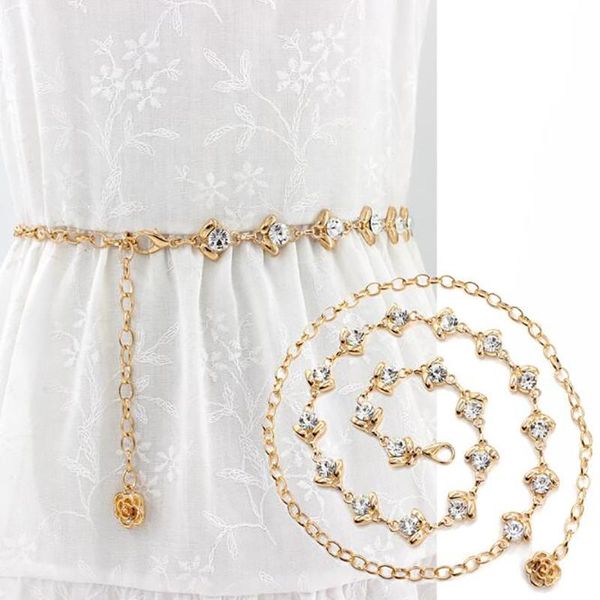 belts fashion women waist chain rhinestone body belt for lady female party beach metal dress, Black;brown
belts fashion women waist chain rhinestone body belt for lady female party beach metal dress, Black;brown