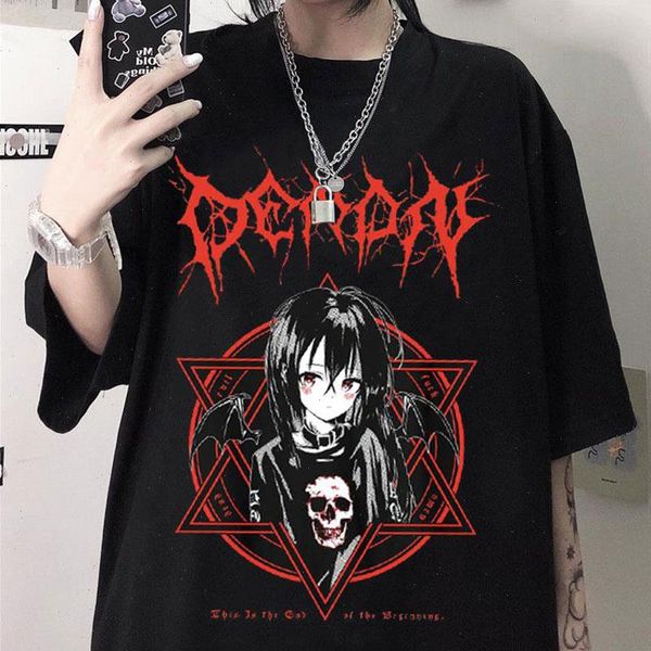 harajuku t-shirt aesthetic summer retro tee black demon punk gothic anime cartoon streetwear women dropshipping emo grunge top, White
harajuku t-shirt aesthetic summer retro tee black demon punk gothic anime cartoon streetwear women dropshipping emo grunge top, White