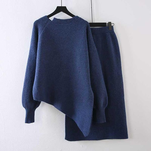 two piece dress loose female sweater with irregular design, real cashmere wool + spring skirt nalz, White
two piece dress loose female sweater with irregular design, real cashmere wool + spring skirt nalz, White