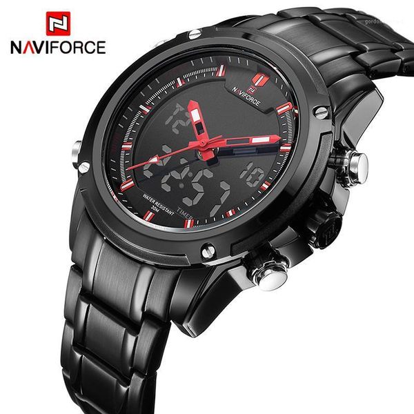 clearance sale naviforce men's quartz led digital clock waterproof military wrist watch mens watches to men wristwatches, Slivery;brown
clearance sale naviforce men's quartz led digital clock waterproof military wrist watch mens watches to men wristwatches, Slivery;brown