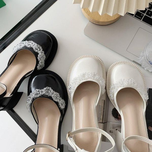 sandals rhinestone retro woman shoes mary jane clear heels suit female beige buckle strap 2021 summer original closed fashion bl, Black
sandals rhinestone retro woman shoes mary jane clear heels suit female beige buckle strap 2021 summer original closed fashion bl, Black