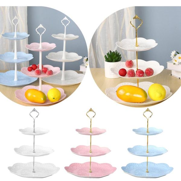 other bakeware 3 tier cake stand plates style european wedding party multi layer plastic three-tier fruit tray snack candy kitchen tools
other bakeware 3 tier cake stand plates style european wedding party multi layer plastic three-tier fruit tray snack candy kitchen tools