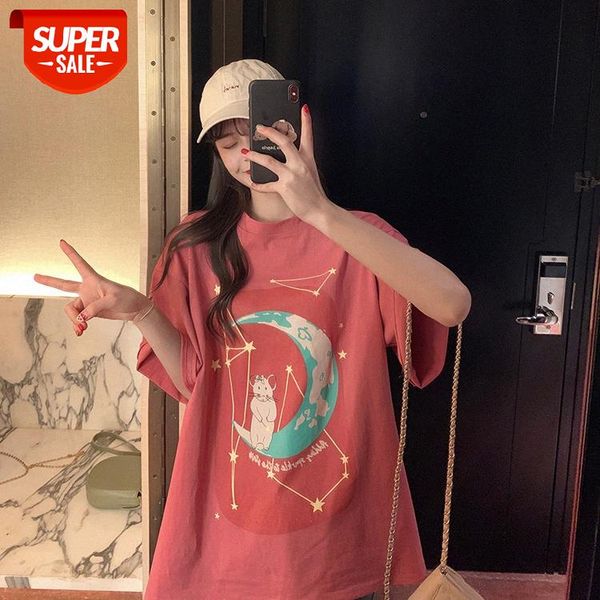 new korean version of loose chic middle and long-term students harajuku bf lazy style short-sleeved t-shirt female trend #fa0p, White
new korean version of loose chic middle and long-term students harajuku bf lazy style short-sleeved t-shirt female trend #fa0p, White