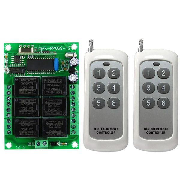 remote controlers 433 mhz dc 12v 6 ch channels rf wireless control switch system receiver transmitter 6ch relay controller
remote controlers 433 mhz dc 12v 6 ch channels rf wireless control switch system receiver transmitter 6ch relay controller