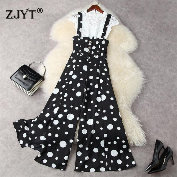 runway fashion summer outfits women designers hollow white lace and dot wide leg pants suit set office lady holiday twinset women's two
runway fashion summer outfits women designers hollow white lace and dot wide leg pants suit set office lady holiday twinset women's two