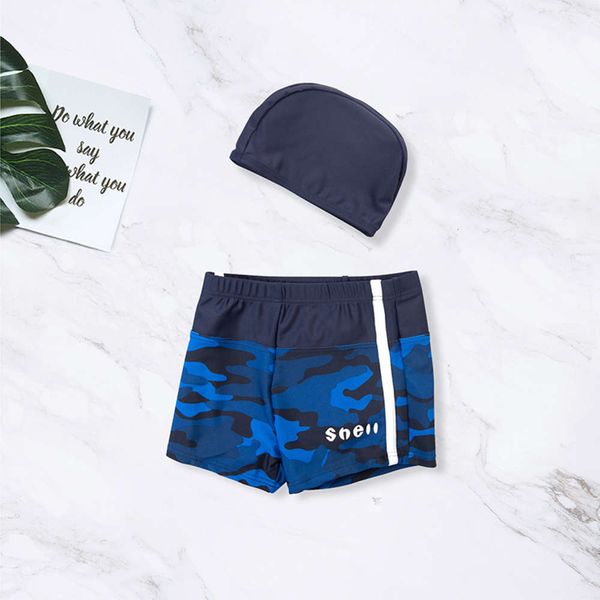 style boy's boxer shorts swimming trunks middle school children's swimsuit equipment, Blue
style boy's boxer shorts swimming trunks middle school children's swimsuit equipment, Blue