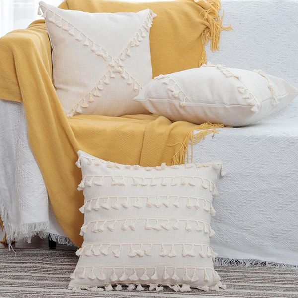 pillow case tassels cushion cover 45x 45cm white handmade home decoration for living room bed zip open
pillow case tassels cushion cover 45x 45cm white handmade home decoration for living room bed zip open