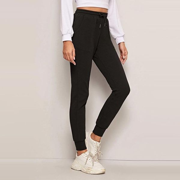 women sports workout high waist running casual ciylaly long pants trousers straight autumn female women's & capris, Black;white
women sports workout high waist running casual ciylaly long pants trousers straight autumn female women's & capris, Black;white