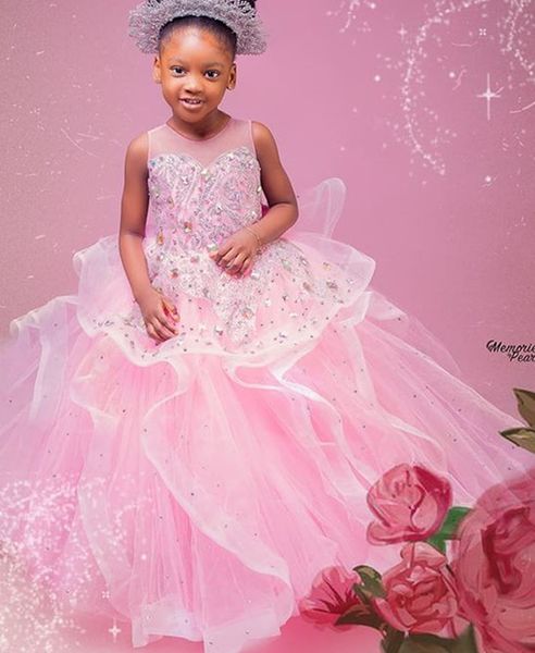 2021 pink sheer neck flower girl dresses lace crystals beaded ball gown tulle lilttle kids birthday pageant weddding gowns zj0465, White;blue
2021 pink sheer neck flower girl dresses lace crystals beaded ball gown tulle lilttle kids birthday pageant weddding gowns zj0465, White;blue
