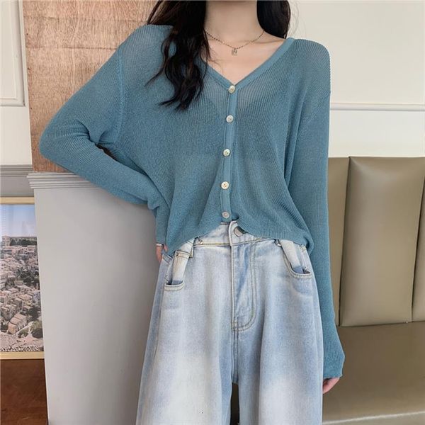 summer cardigan long sleeve womens sweaters knitted women korean short sunscreen cropped loose v neck solid color thin, White;black
summer cardigan long sleeve womens sweaters knitted women korean short sunscreen cropped loose v neck solid color thin, White;black