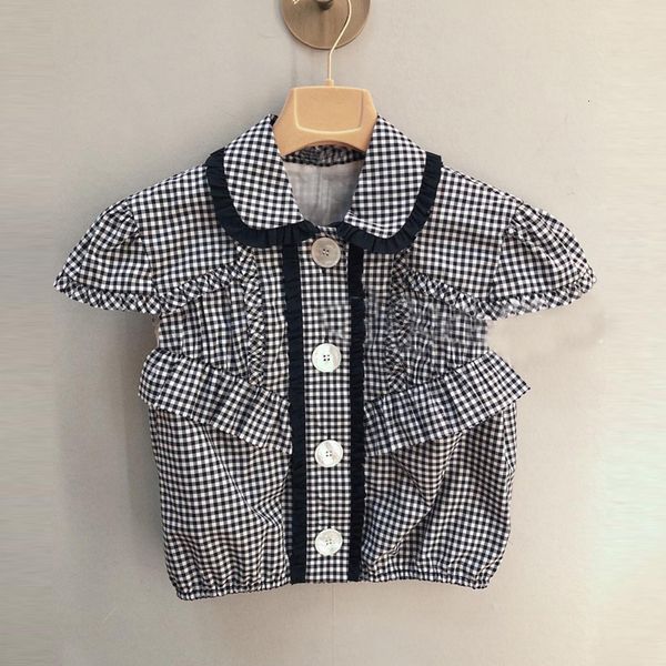 women's blouses & shirts brand design summer black white plaid vintage doll collar sweet slim short shirt elegant ruffles blouse clothe
women's blouses & shirts brand design summer black white plaid vintage doll collar sweet slim short shirt elegant ruffles blouse clothe