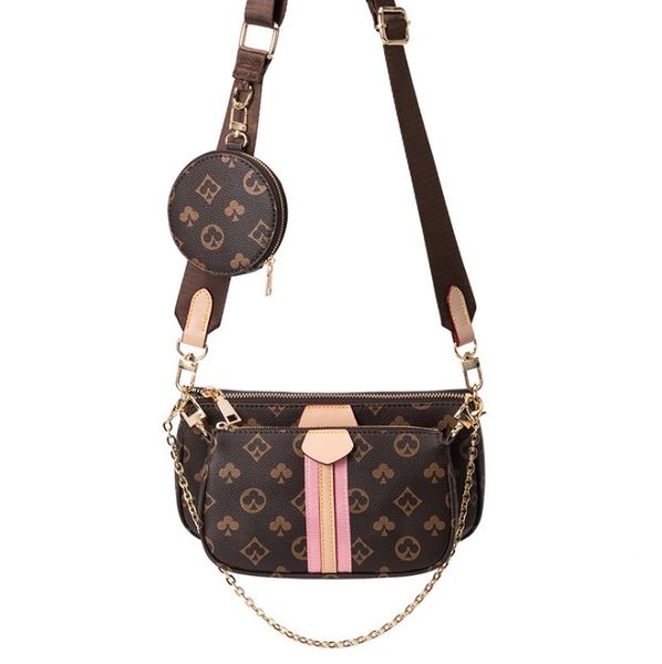 3 pcs/set bags favorite multi pochette accessories women crossbody purse messenger handbags flowers shoulder lady leather black brown color
3 pcs/set bags favorite multi pochette accessories women crossbody purse messenger handbags flowers shoulder lady leather black brown color