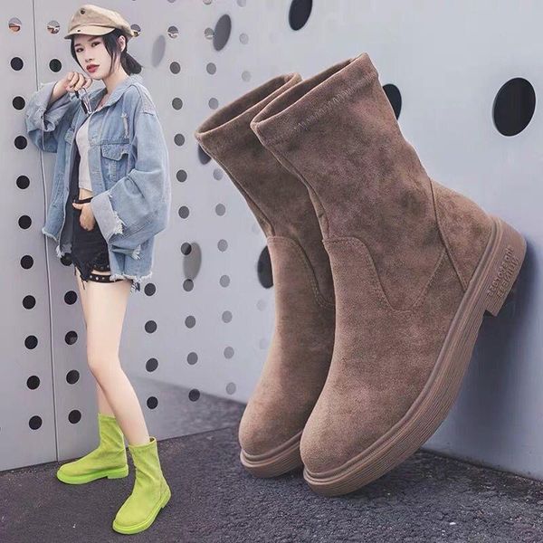 winter korean version all-match suede stretch cloth boots motorcycle short flat shoes socks women's, Black
winter korean version all-match suede stretch cloth boots motorcycle short flat shoes socks women's, Black