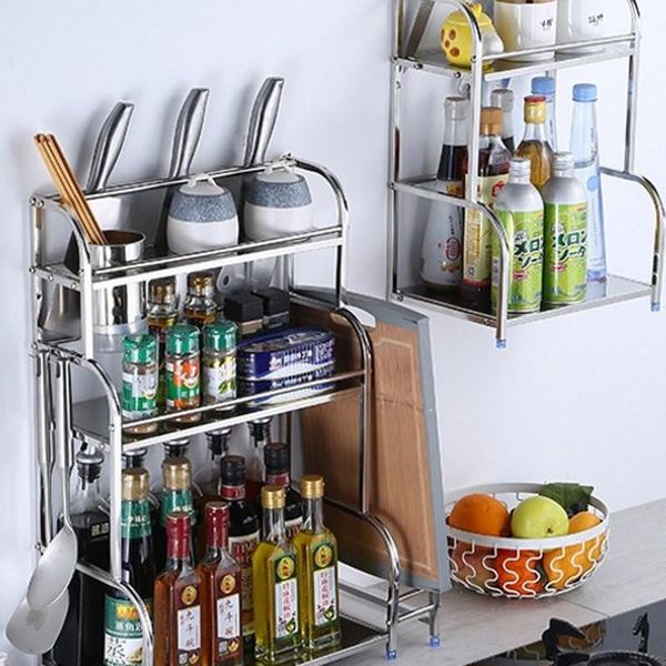 kitchen storage & organization multi-layer stainless steel seasoning rack with hook deskfinishing put knife cutting board
kitchen storage & organization multi-layer stainless steel seasoning rack with hook deskfinishing put knife cutting board