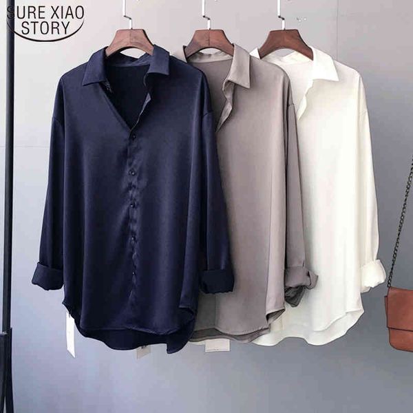 cardigan plus size ladies korean style loose long-sleeved shirt women's casual vintage solid women blouse 9131 210415, White
cardigan plus size ladies korean style loose long-sleeved shirt women's casual vintage solid women blouse 9131 210415, White