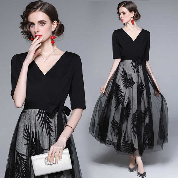 summer women's temperament evening black celebrity slim waist v-neck dress, White;black
summer women's temperament evening black celebrity slim waist v-neck dress, White;black