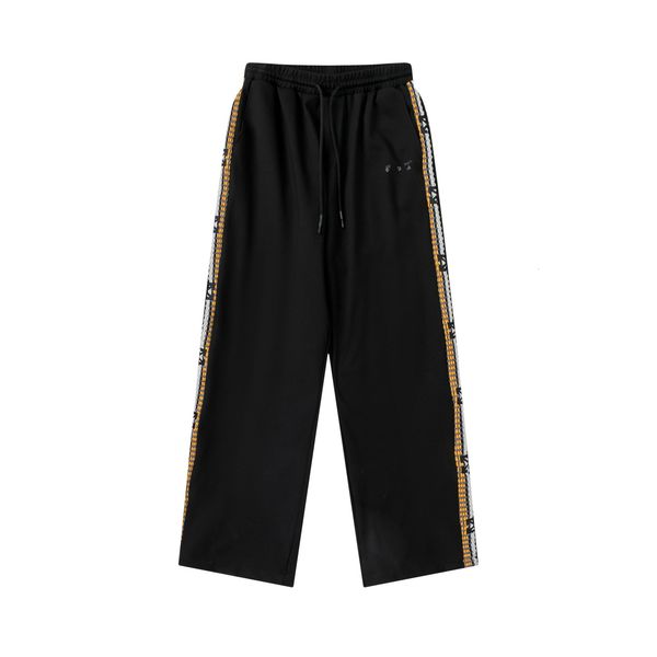 2021 autumn winter new off classic square arrow webbing casual pants for men and women, Black
2021 autumn winter new off classic square arrow webbing casual pants for men and women, Black