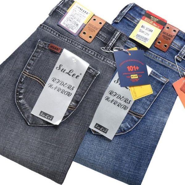 men's jeans autumn brand business casual elastic comfort straight denim pants male trousers, Blue
men's jeans autumn brand business casual elastic comfort straight denim pants male trousers, Blue