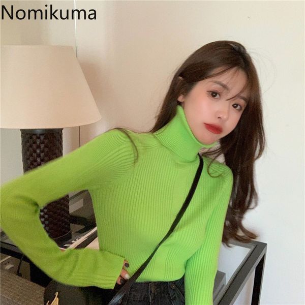 nomikuma turtleneck slim sweater women casual all-match knitted pullover jumpers korean chic arrival basic pull femme 210514, White;black
nomikuma turtleneck slim sweater women casual all-match knitted pullover jumpers korean chic arrival basic pull femme 210514, White;black