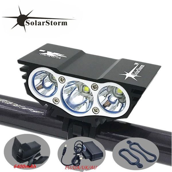 in stock solarstorm waterproof bike light 3*xm-l t6 led front bicycle headlight with battery pack & charger lights
in stock solarstorm waterproof bike light 3*xm-l t6 led front bicycle headlight with battery pack & charger lights