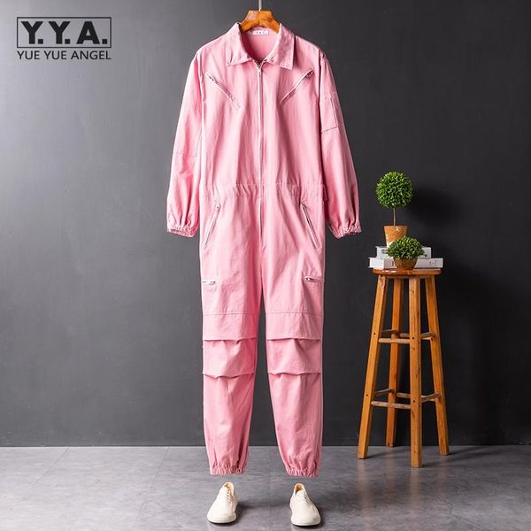 men's pants hip hop mens jumpsuits long sleeve lapel zipper safari style overalls streetwear loose fashion cargo men casual rompers, Black
men's pants hip hop mens jumpsuits long sleeve lapel zipper safari style overalls streetwear loose fashion cargo men casual rompers, Black