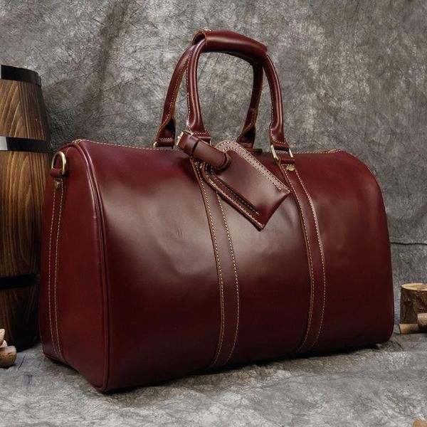 brand name famous genuine leather mens travel bag wine red smooth natural cowskin latest 2021 duffle male for style duffel bags
brand name famous genuine leather mens travel bag wine red smooth natural cowskin latest 2021 duffle male for style duffel bags