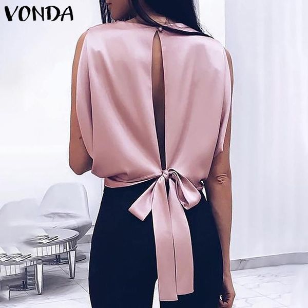 women's blouses & shirts 2021 vonda women summer blouse tunic tank club backless sleeveless shirt casual plus size patry blusa, White
women's blouses & shirts 2021 vonda women summer blouse tunic tank club backless sleeveless shirt casual plus size patry blusa, White