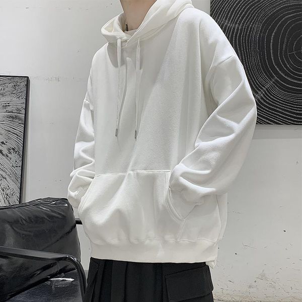 spring and autumn men's trend solid color simple wild port style loose tide brand ins casual hooded pullover sweater hoodies & sweatshi, Black
spring and autumn men's trend solid color simple wild port style loose tide brand ins casual hooded pullover sweater hoodies & sweatshi, Black