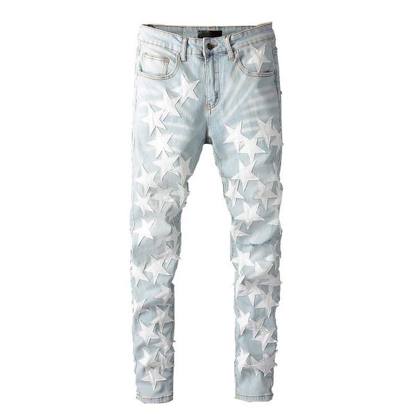 men's jeans kimsere hi street ripped pants with patches brand designer streetwear denim trousers straight fit plus size 28-40, Blue
men's jeans kimsere hi street ripped pants with patches brand designer streetwear denim trousers straight fit plus size 28-40, Blue