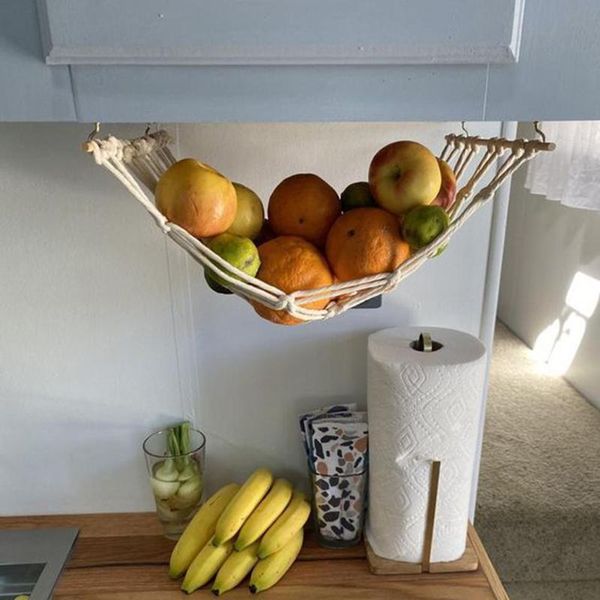 storage baskets kitchen accessories vegetable and fruit hammock cotton rope woven hanging basket mesh bag
storage baskets kitchen accessories vegetable and fruit hammock cotton rope woven hanging basket mesh bag